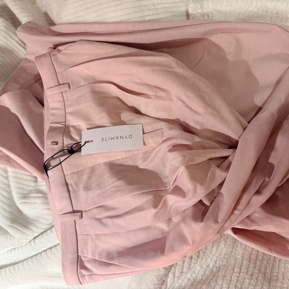 Dynamite Soft Pink Pleated Trousers - Picture 5 of 5